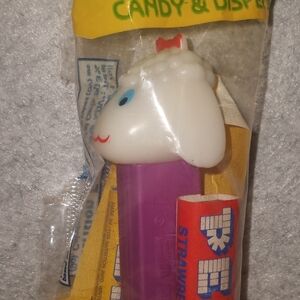 Lamb Candy Dispenser with Purple Base